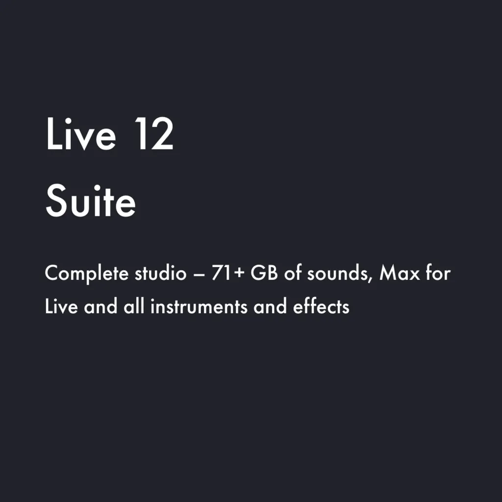[89145] Live 12 (Suite, Vollversion, macOS/Windows, multilingual, Benutzerlizenz, Ableton)