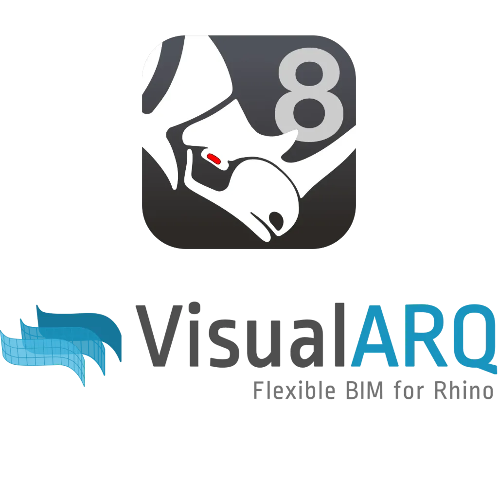 [R80+VARQ3] RhinoARQ (Rhino 8 + VisualARQ 3) (Vollversion, Windows, multilingual, Einzelplatz- oder Netzwerk (Floating), Asuni)
